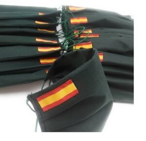 Mascarilla verde bandera de España